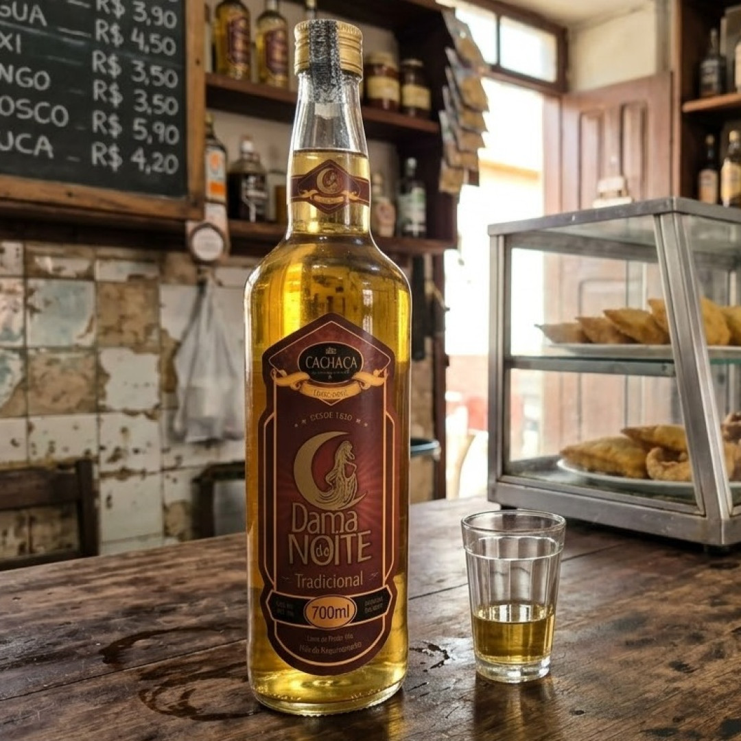 Cachaça Dama da Noite Tradicional Amarela