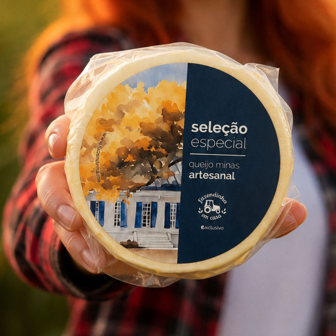 Queijo Minas Artesanal Maturado Seleção Especial Fazendinha - Caixa 6kg