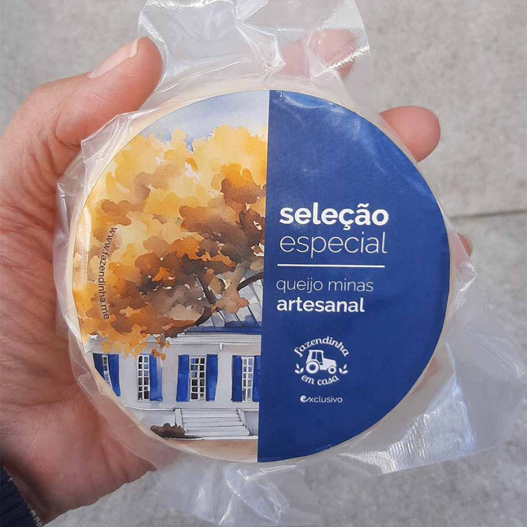 Queijo Minas Artesanal Maturado Seleção Especial Fazendinha em Casa