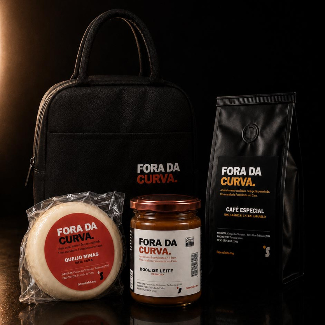 Kit Fora da Curva com bag térmica - 4 itens