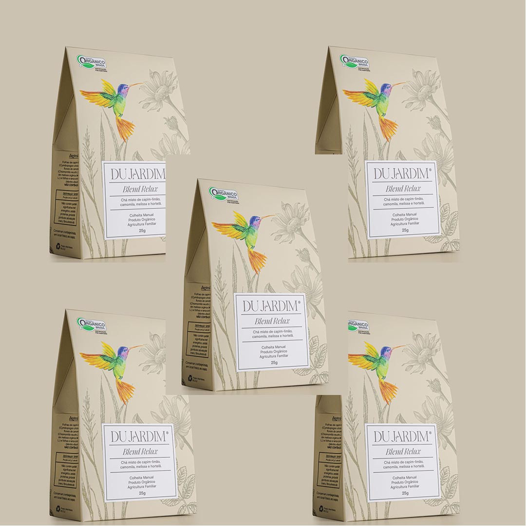 Chá Blend Relax Orgânico Du Jardim - Caixa com 12un x 15g