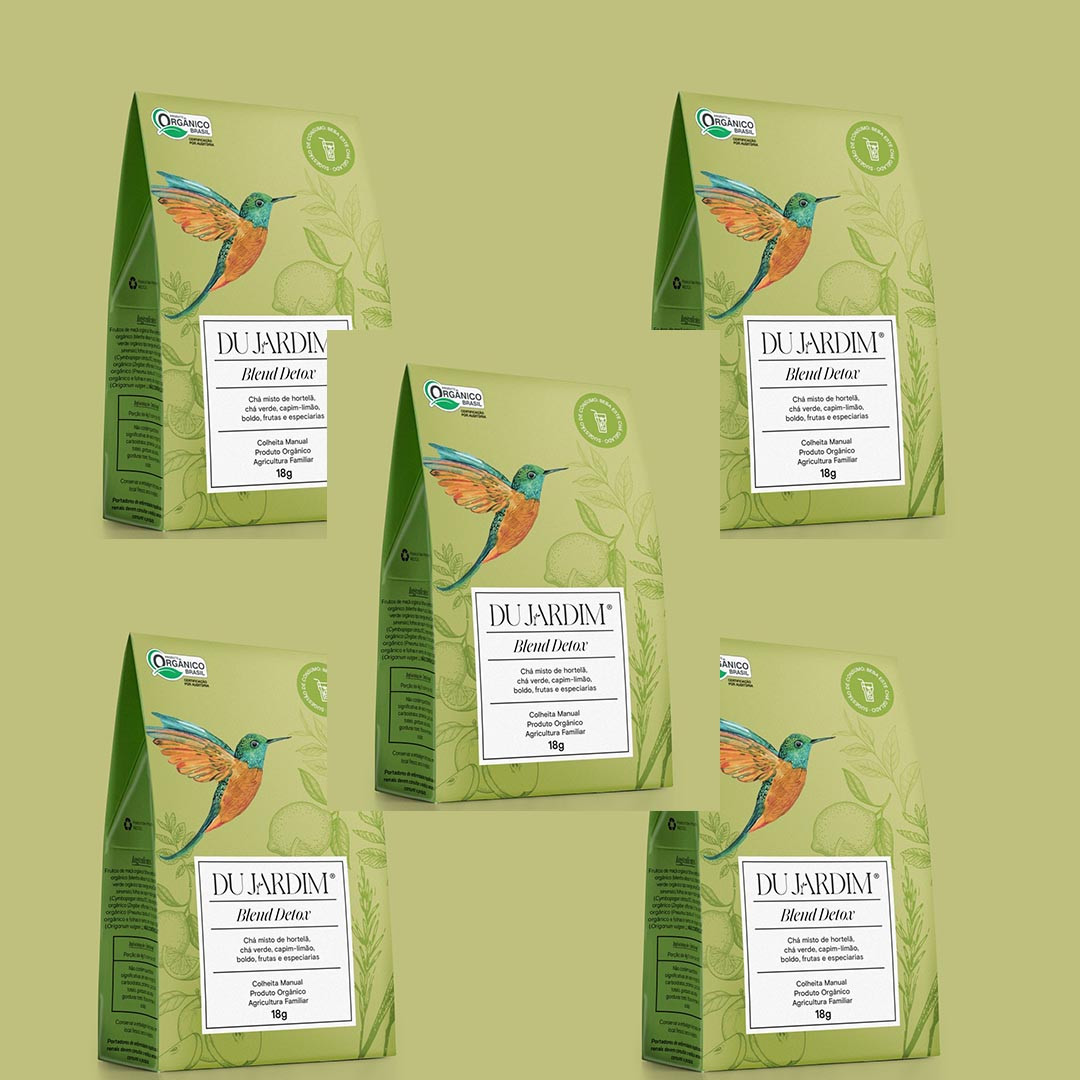 Chá Blend Detox Orgânico Du Jardim - Caixa com 12un x 18g