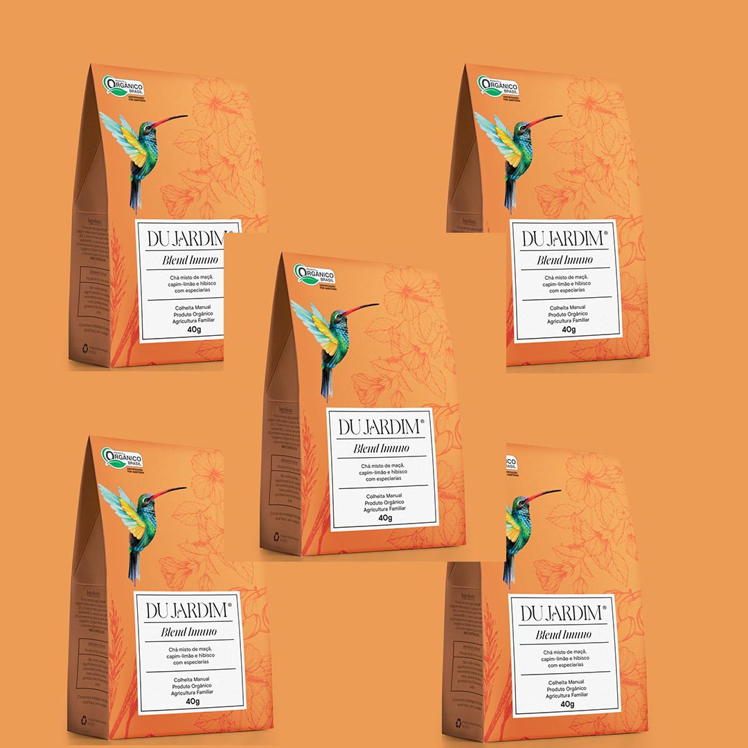 Chá Blend Imuno Orgânico Du Jardim - Caixa com 12un x 40g