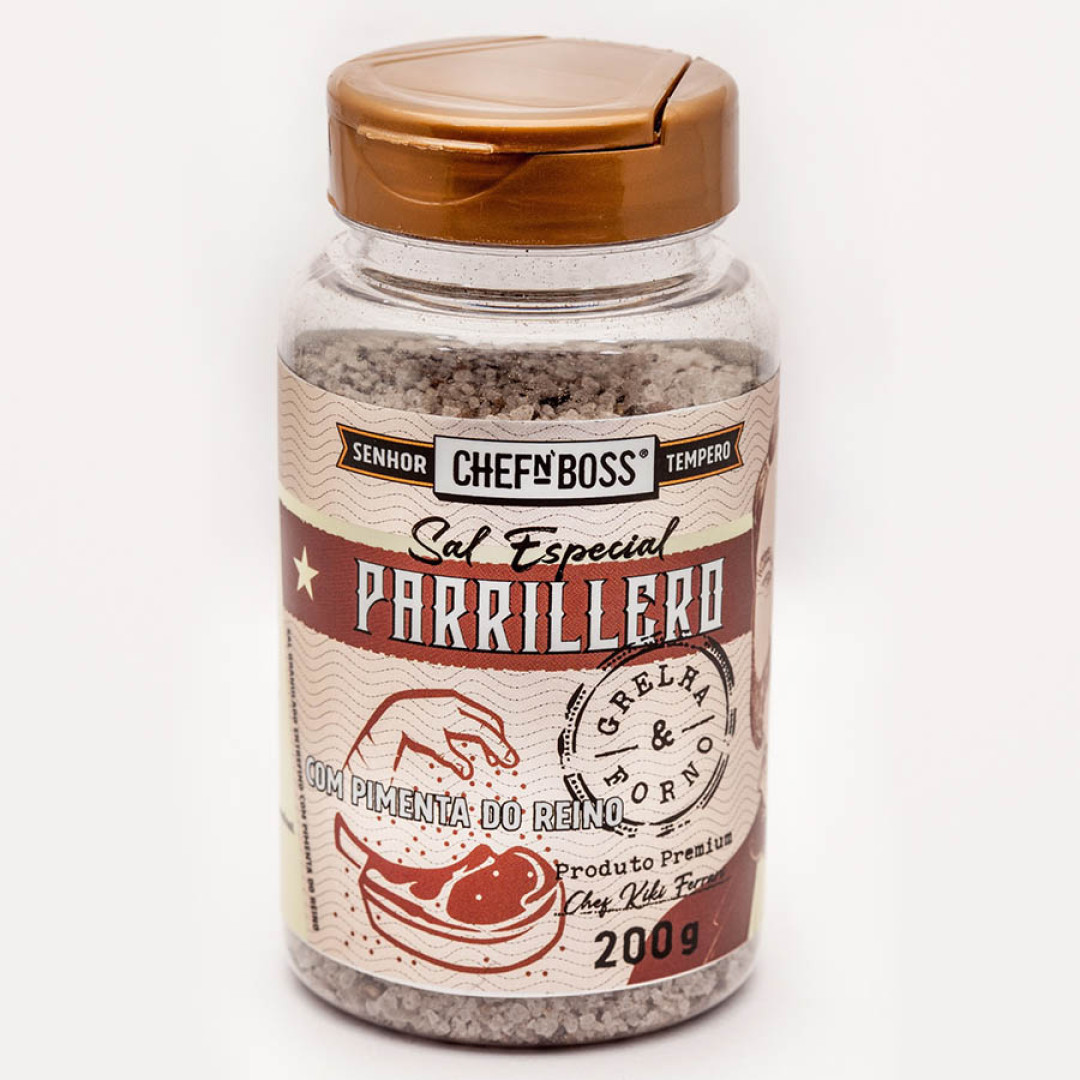 Sal Especial Chef n'boss Parrillero Com Pimenta do Reino - 200g