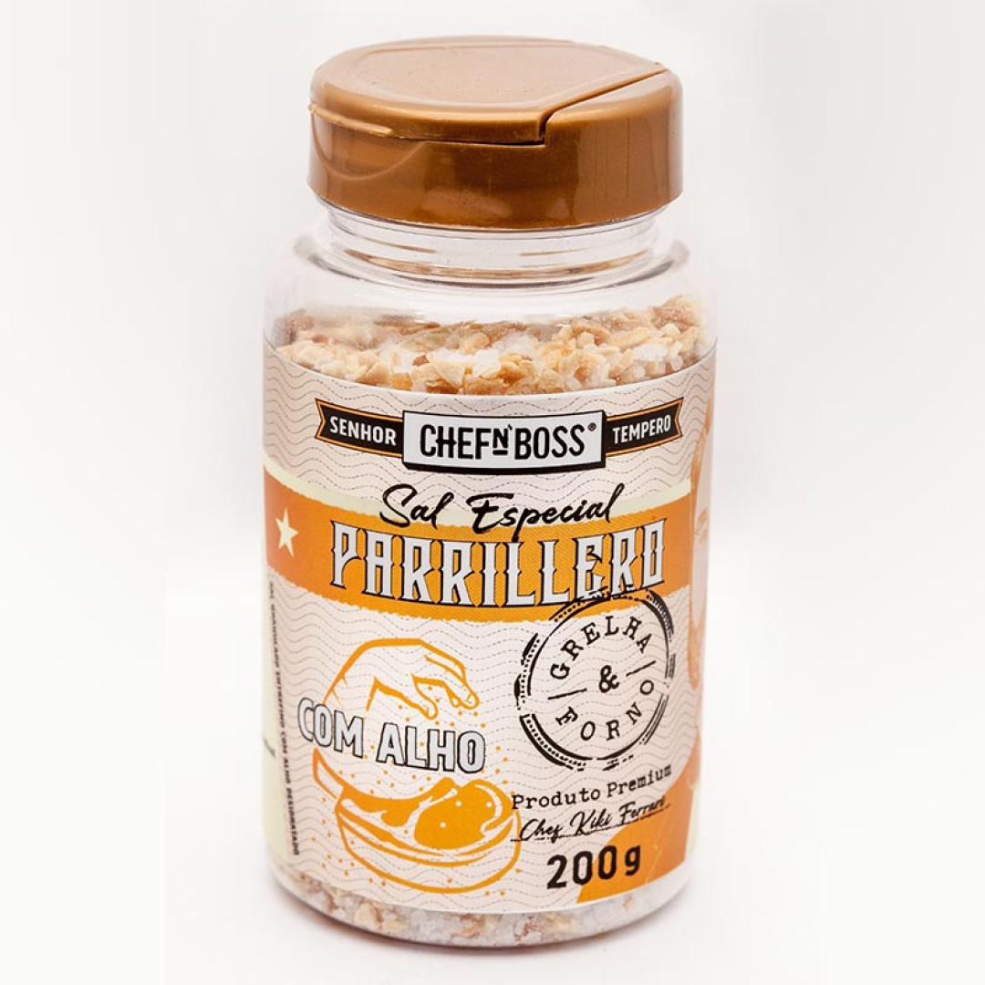Sal Especial Chef n'boss Parrillero Com Alho - 200g
