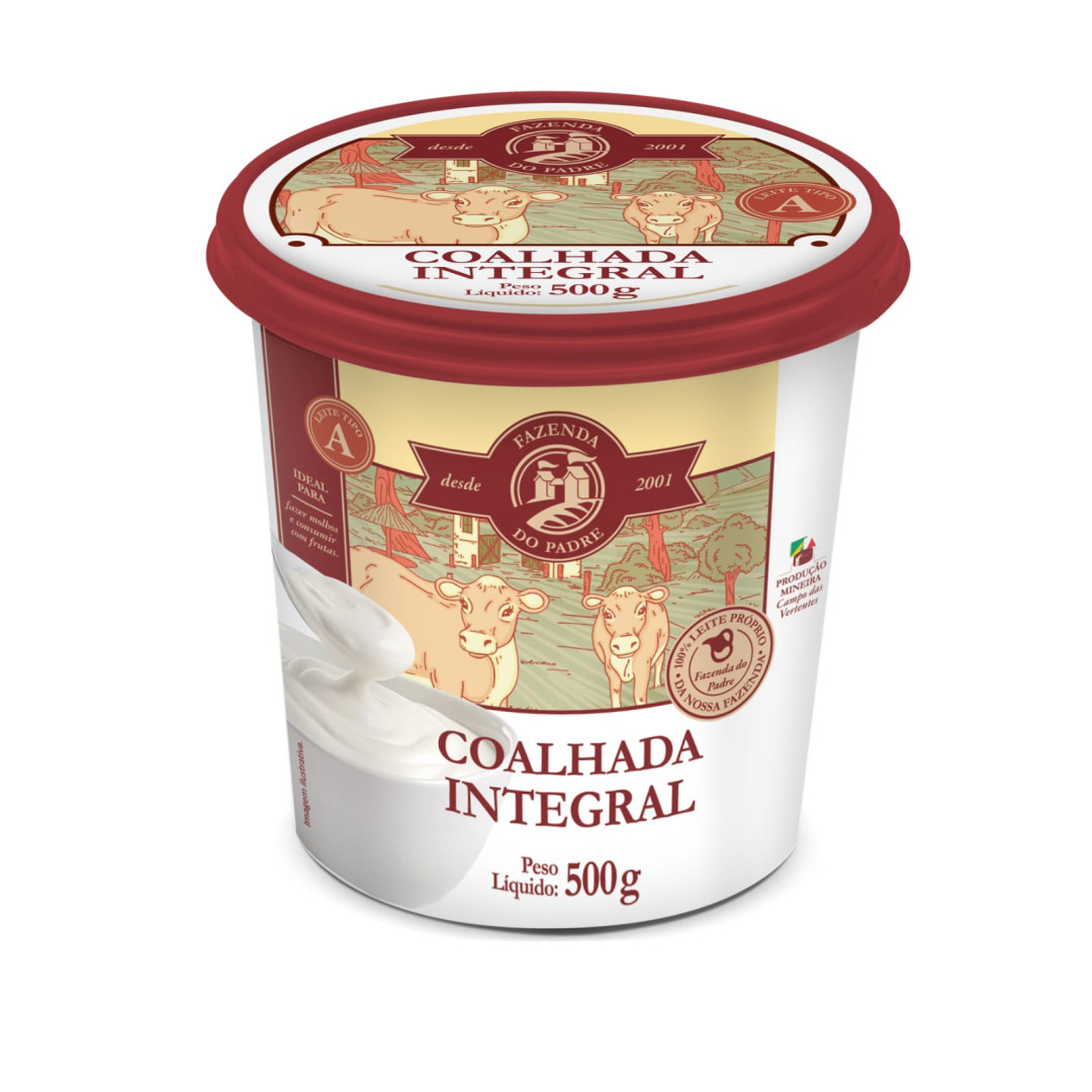Coalhada Integral Fazenda do Padre - 500g