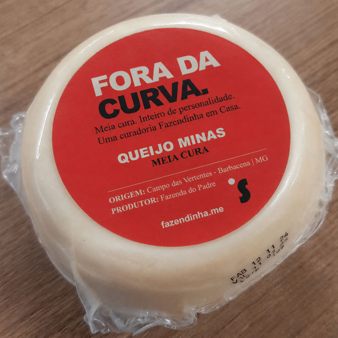 Queijo Minas Meia Cura Fora da Curva - 340g