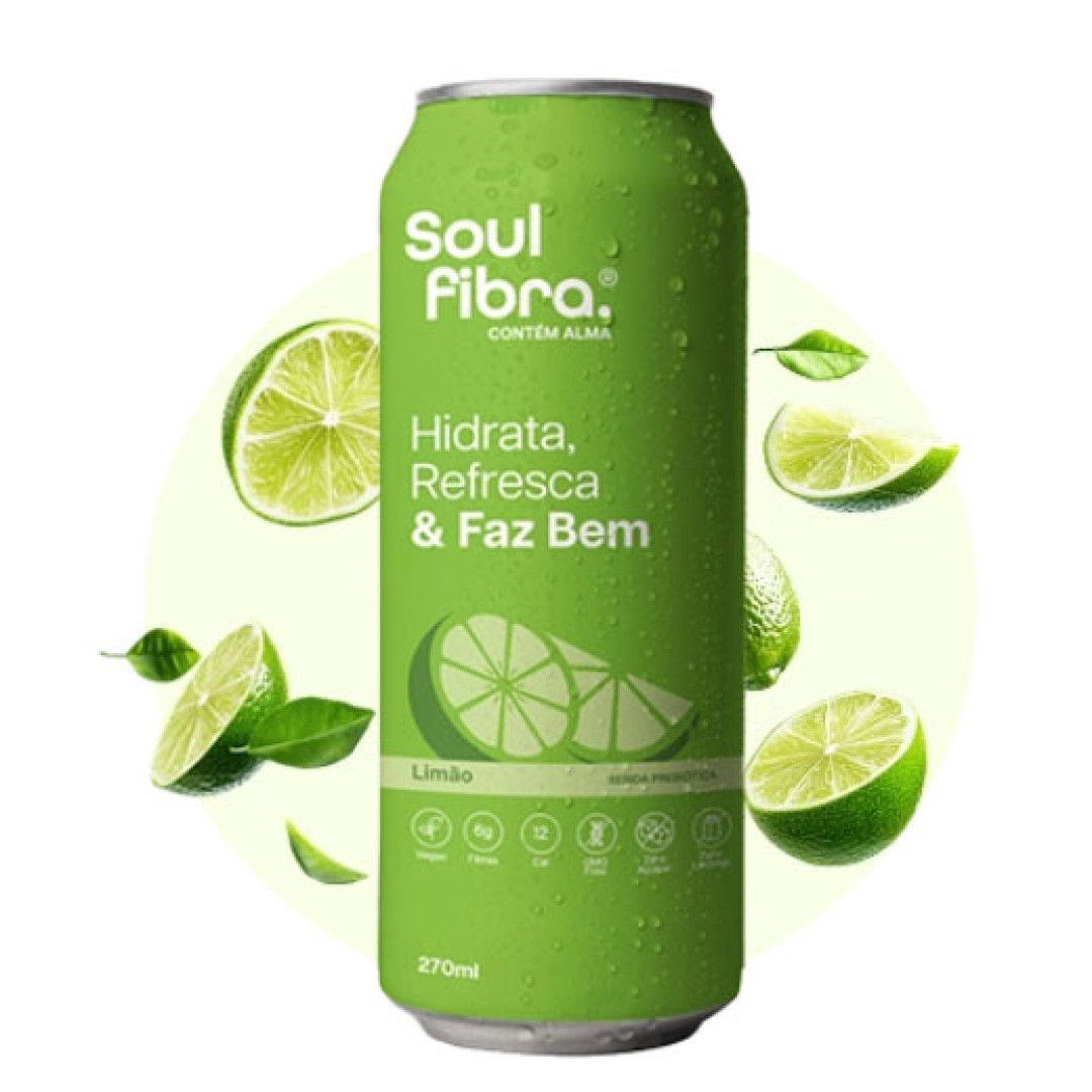 SoulFibra Limão - lata 270 ml