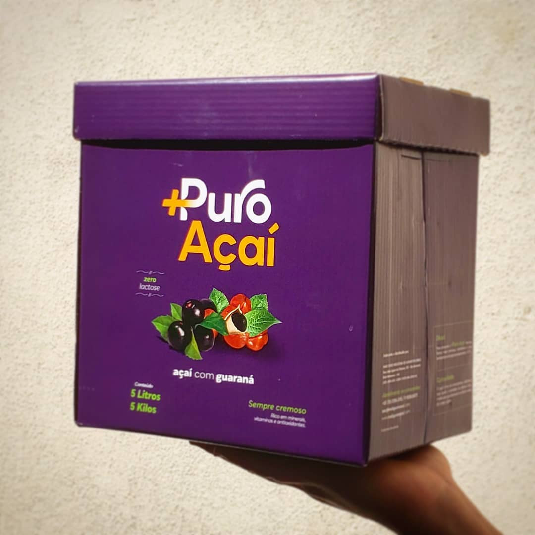 Creme de Açai com Guaraná Mais Puro Açaí - 5 Litros