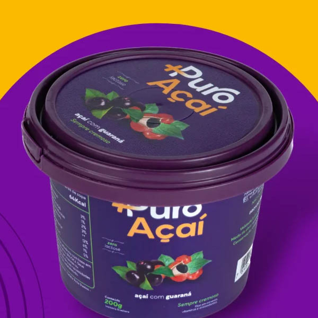 Creme de Açai com Guaraná Mais Puro Açaí - 12un x 220ml