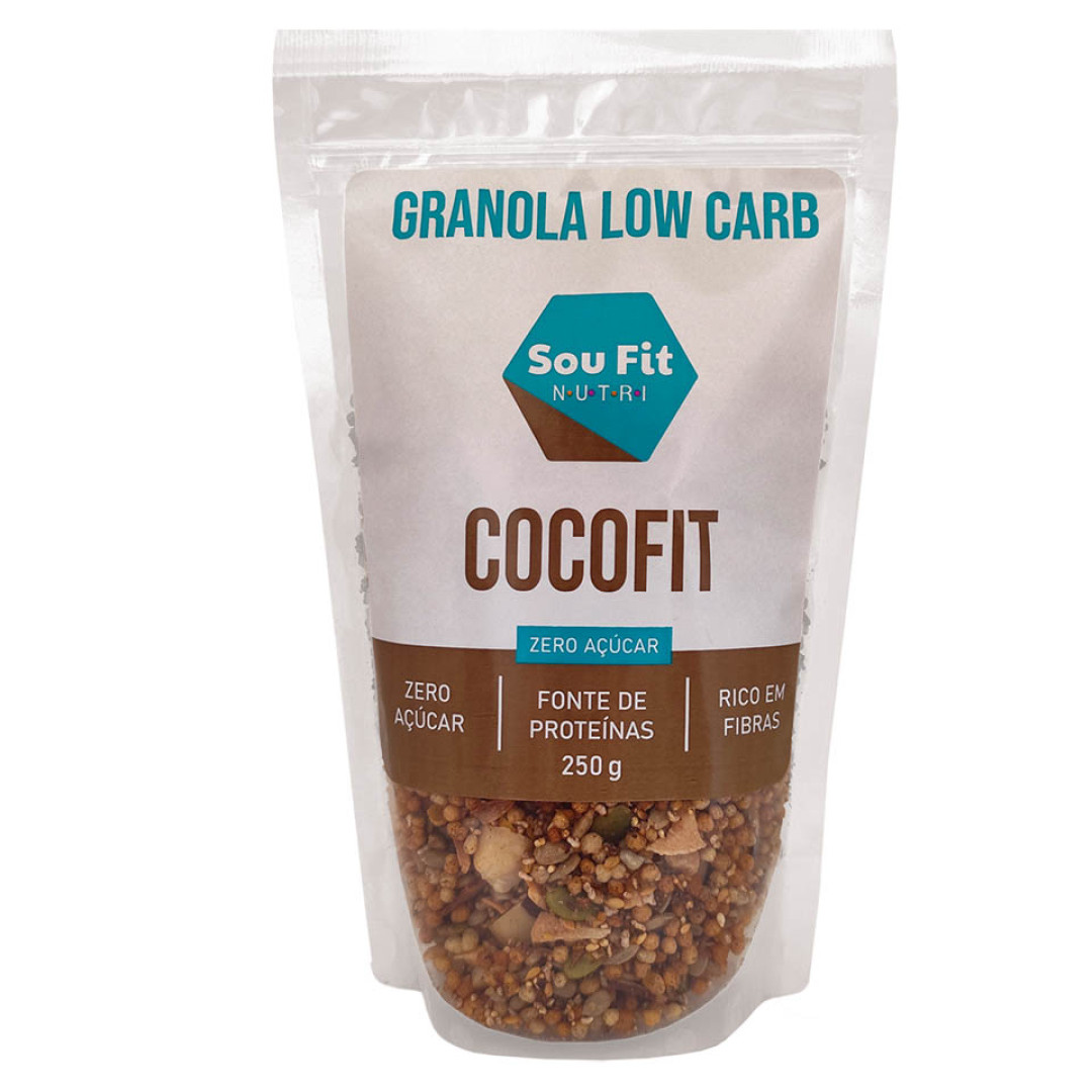 Granola SouFit Low Carb Cocofit - Caixa 12un x 250g