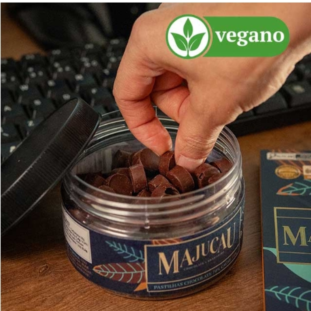 Pastilhas de Chocolate 70% Cacau Majucau | 150g
