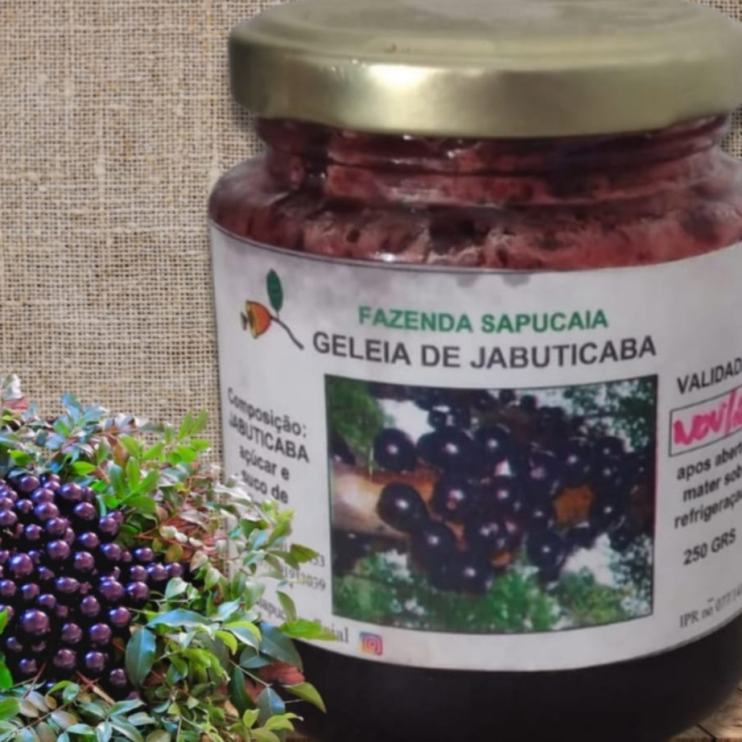 Geleia integral de Jabuticaba Fazenda Sapucaia - 250 gr