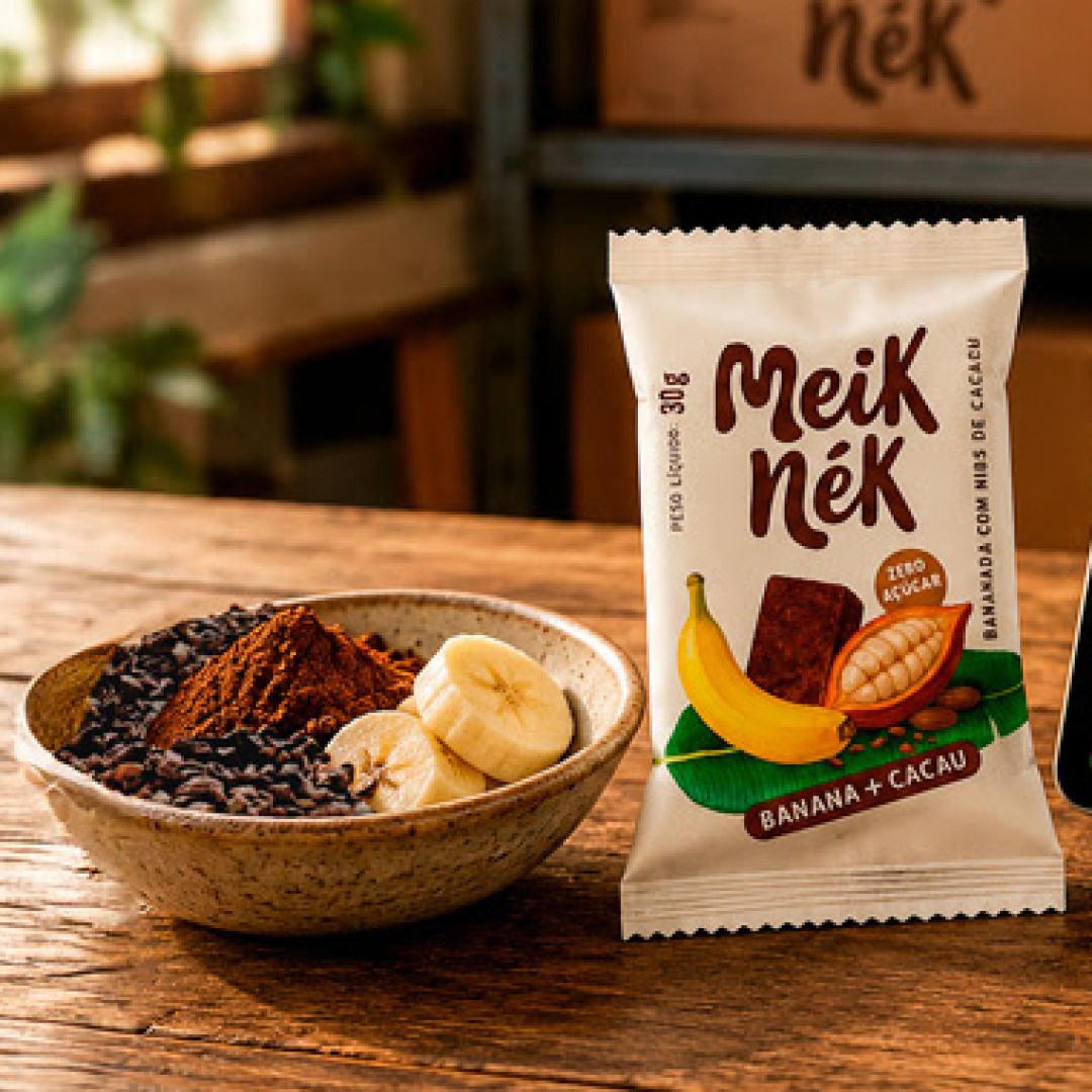 Bananada com Nibs de Cacau Meik Nék (Zero Açucar) Display 15un